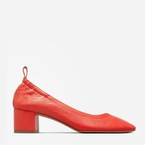 Everlane The Italian Leather Day Heel in Red size 11
